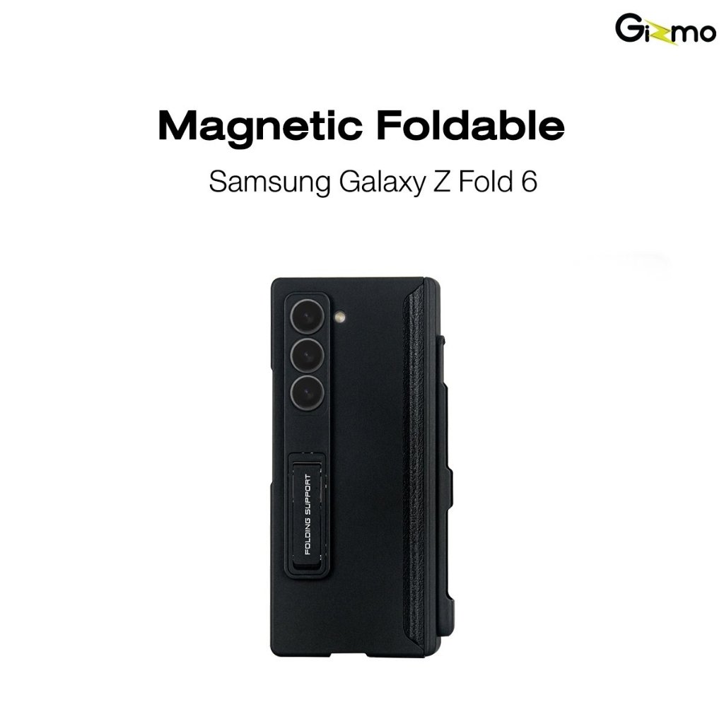 Gizmo เคสซัมซุง เคส Z Fold 6 เคสแม่เหล็ก 2 ชิ้น มีปากกาและช่องเก็บปากกา Magnetic Foldabla With Pen Slot พร้อมขาตั้ง