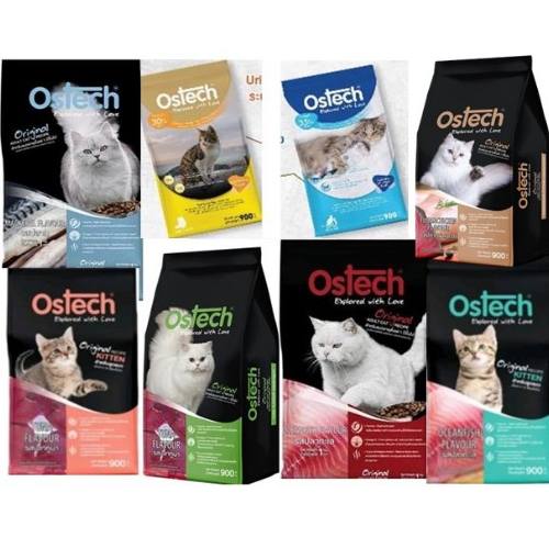 อาหารเม็ดแมว Ostech ขนาด 900 กรัม (1แถม1)*โปรดอ่านรายละเอียดก่อนสั่งซื้อ
