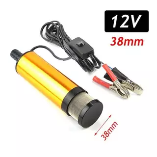 ปั๊มสูบน้ำมันไฟฟ้า38มม. 12V 24V สำหรับปั๊มน้ำมันดีเซลน้ำใต้น้ำเปลือกอลูมิเนียมอัลลอยด์