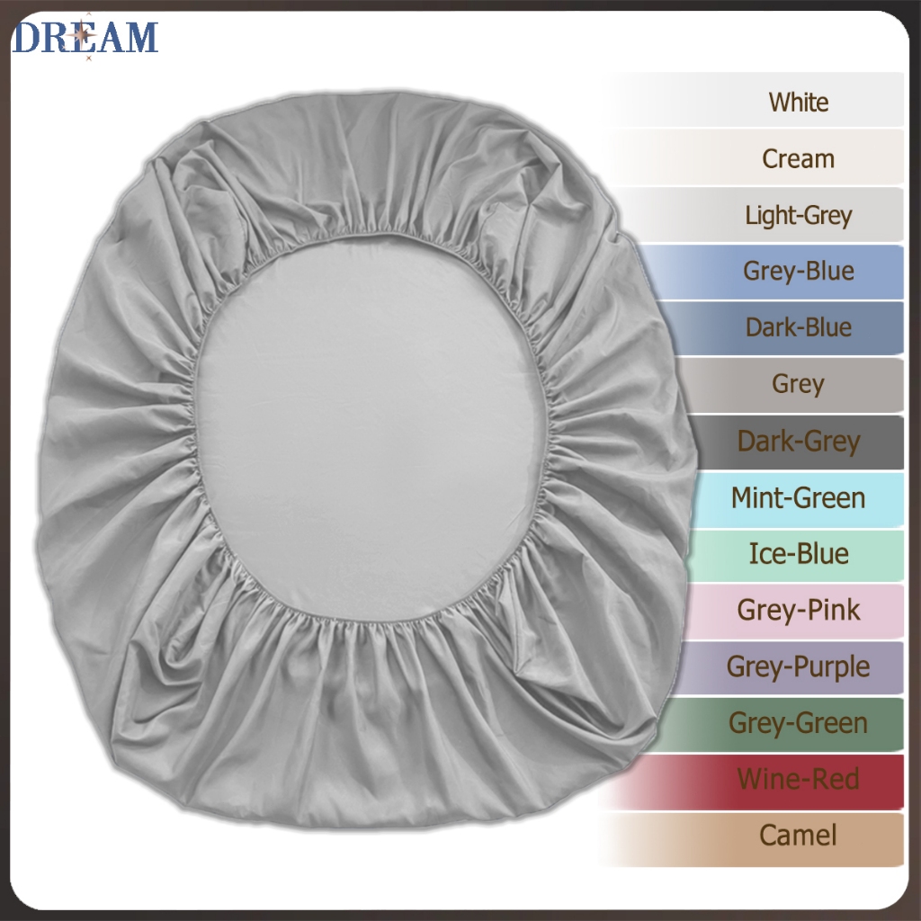 ผ้าปูที่นอน สีเทาอ่อน ผ้าปูที่นอนสีพื้น 6ฟุต/5ฟุต/3.5ฟุต/3ฟุต ผ้าปูไร้ฝุ่น ป้องกันไรฝุ่น ผ้าปูสีพื้น（เฉพาะผ้าปูที่นอน）