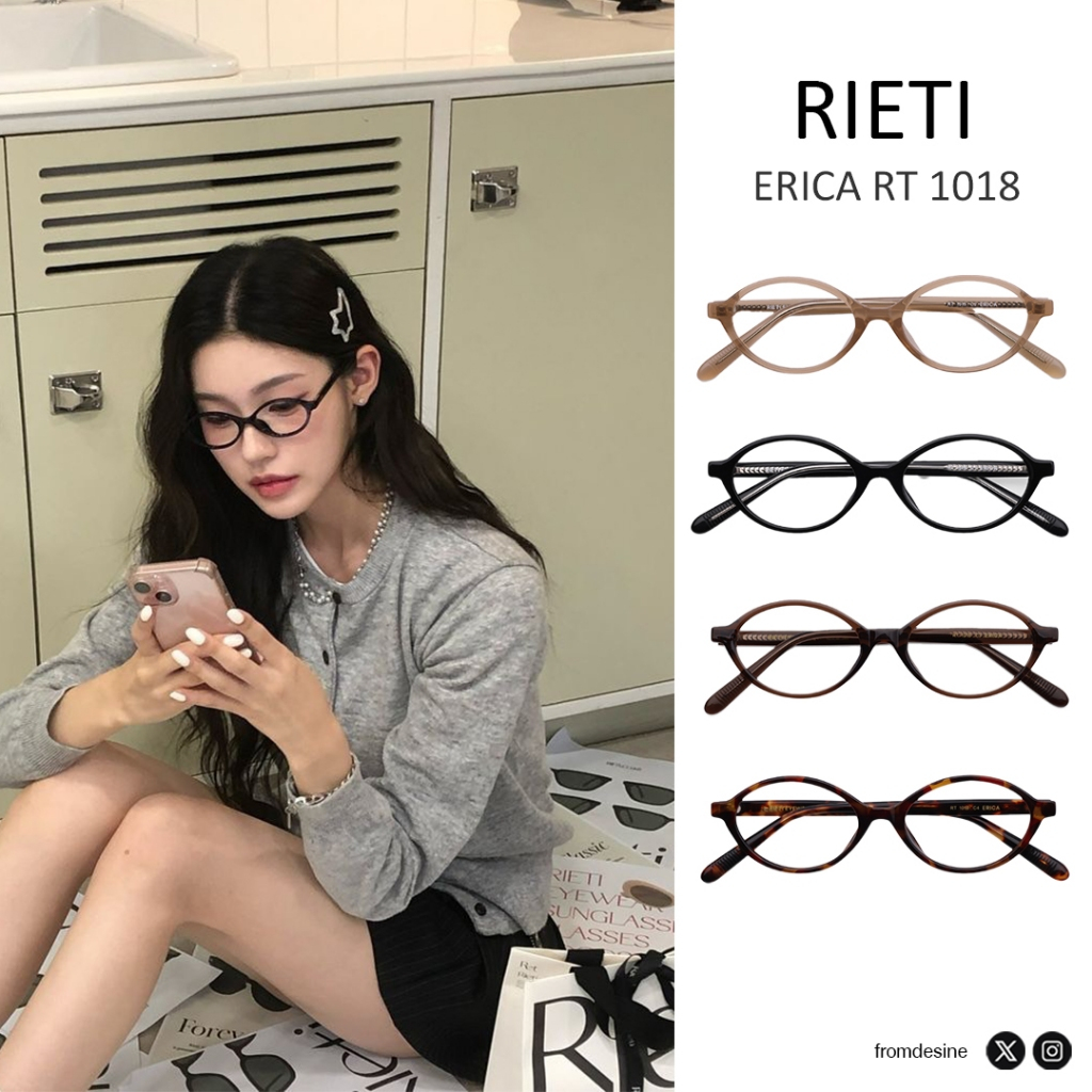 [ พร้อมส่ง / PRE-ORDER ] แว่นตา RIETI รุ่น ERICA RT 1018