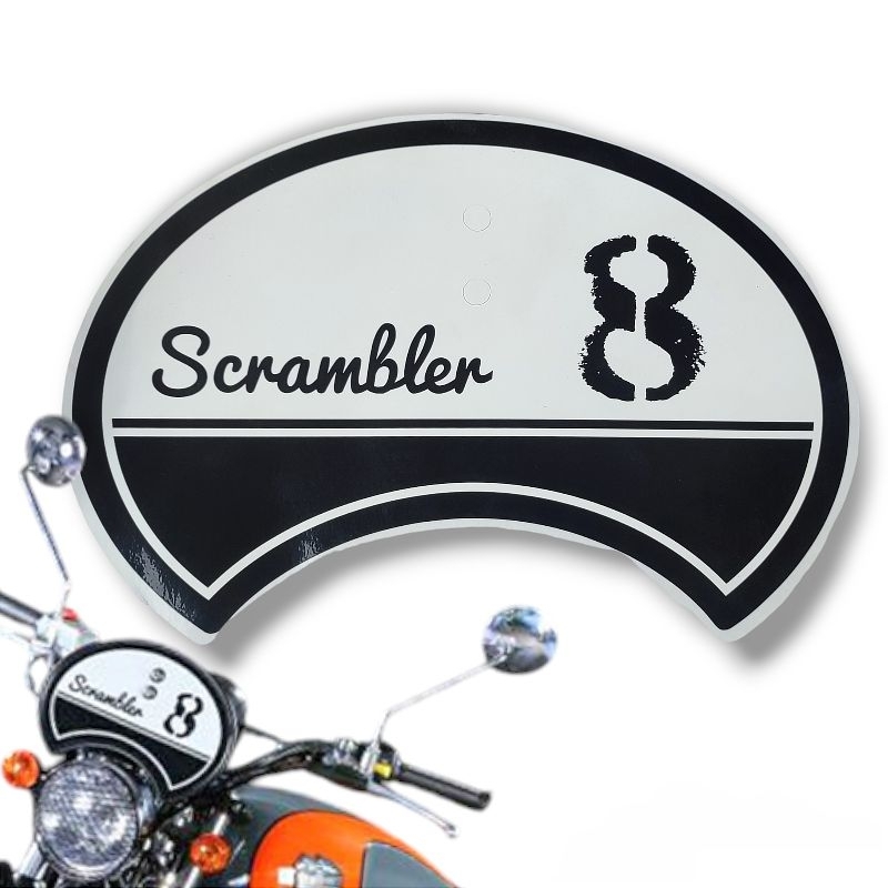 สติ๊กเกอร์แต่ง Scrambler สติ๊กเกอร์ติดชิวหน้ารถจักรยานยนต์ 1 ชิ้น