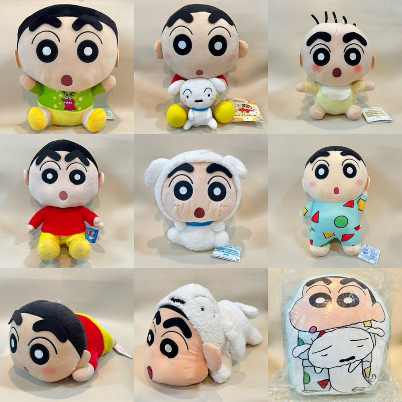 มีลงเพิ่ม7/12 พร้อมส่ง ตุ๊กตาชินจัง ลิขสิทธิ์แท้ ((มือ2สภาพดี/มือ1ป้ายห้อย))