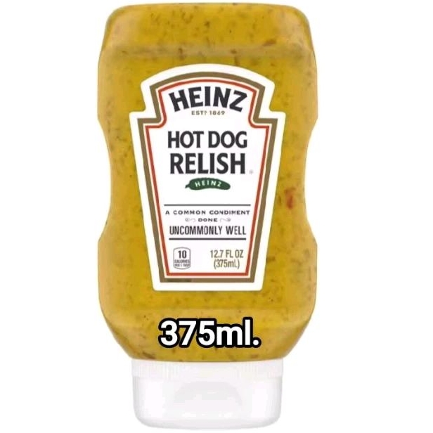 Heinz Hot Dog Relish 375ml - ฮ้อทดอก รีลิช (ซอสสำหรับฮ้อทดอก) ตรา ไฮนซ์ 375 มล