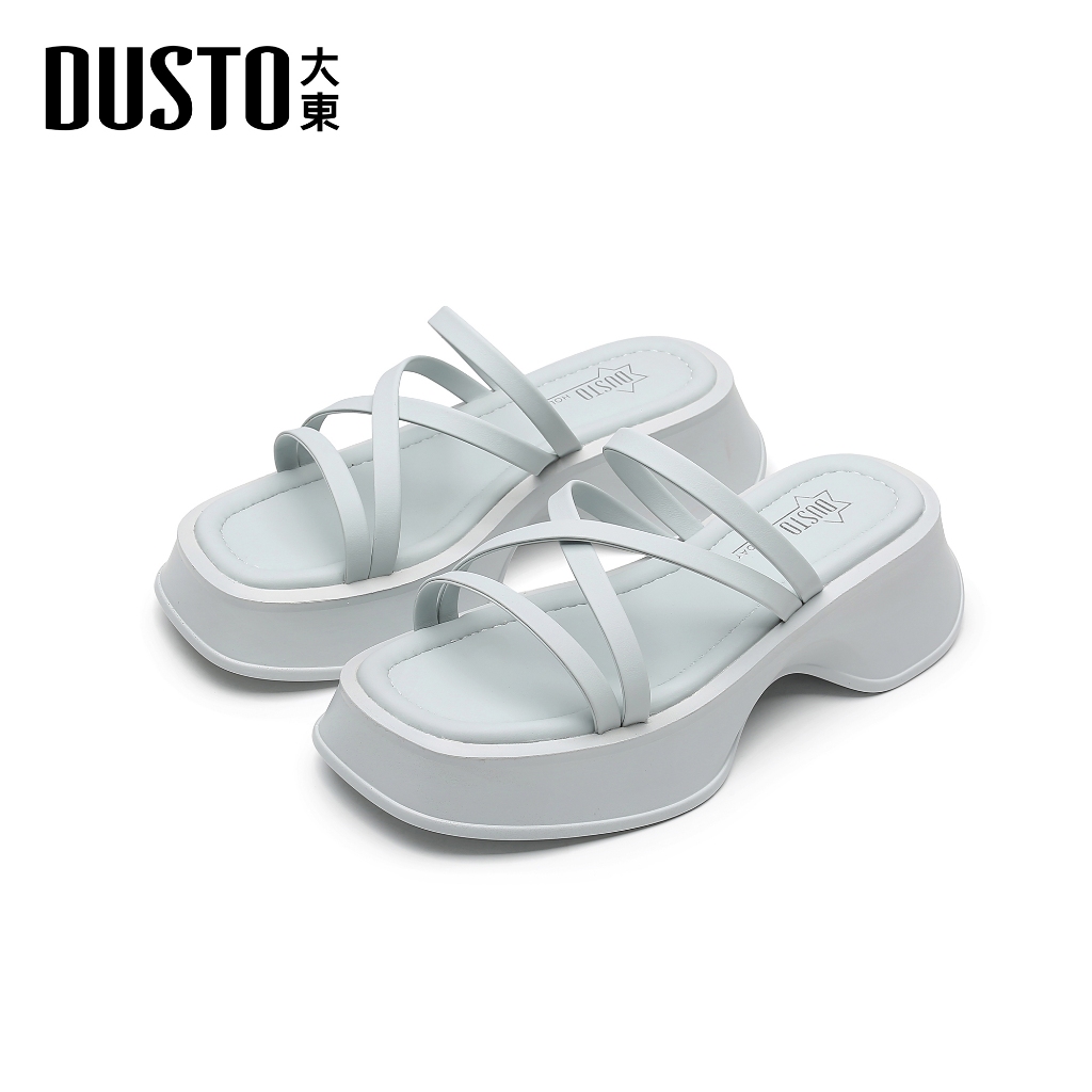DUSTO รองเท้าเสริมส้น ฤดูกาล2025 เสริมส้น 3.5cm รุ่นพิเศษสีพาสเทลทันสมัยใหม่พื้นนุ่ม ใส่สบาย เพิ่มความเก๋สำหรับสาวๆ