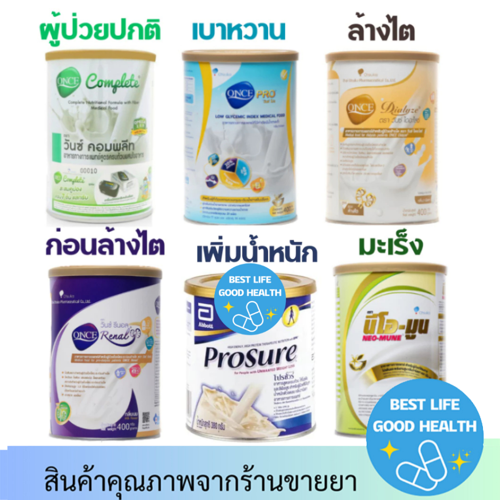 AMINOLEBAN-ORAL / NEO-MUNE / PAN-ENTERAL/AMINOLEBAN/ONCE PRO/PROSURE อาหารทางการแพทย์