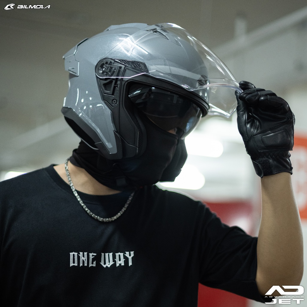 Bilmola เปิดหน้า openface  AD JET ADJET   มีแว่นในตัว มาตรฐาน ECE06 ราคา ถูกที่สุด ดีลบีเคเค แกลเลอรีภาพที่ 4