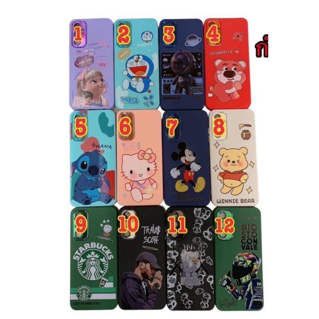 {ส่งจากไทย}🔥New🔥เคสกำมะหยี่การ์ตูนกันกล้องลายน่ารัก  [ถ่ายจากงานจริง] Tacno Pop5lite