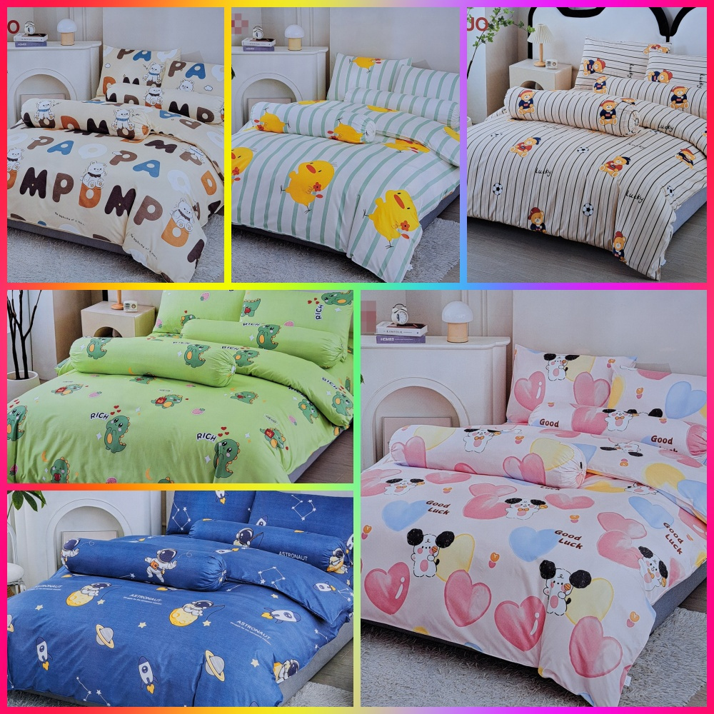 ผ้าปูที่นอนลายน่ารักๆ เนื้อเนียนนุ่ม ลายชัด ไม่เป็นขุย สีไม่ตก [สั่งซื้อได้เลย พร้อมส่งจ้า] เกรด AAA