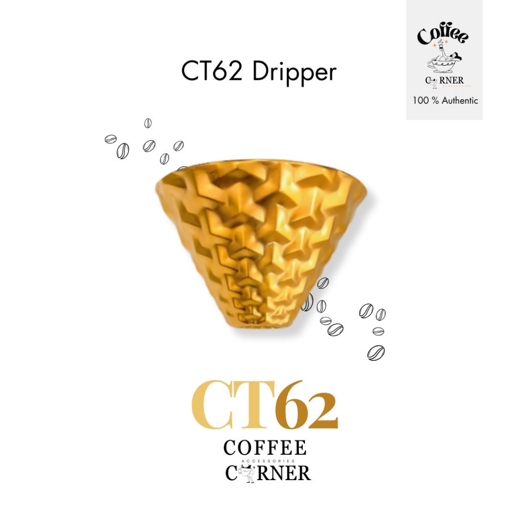 "สินค้าพร้อมส่ง" CT62 Dripper Coffee (Gold)