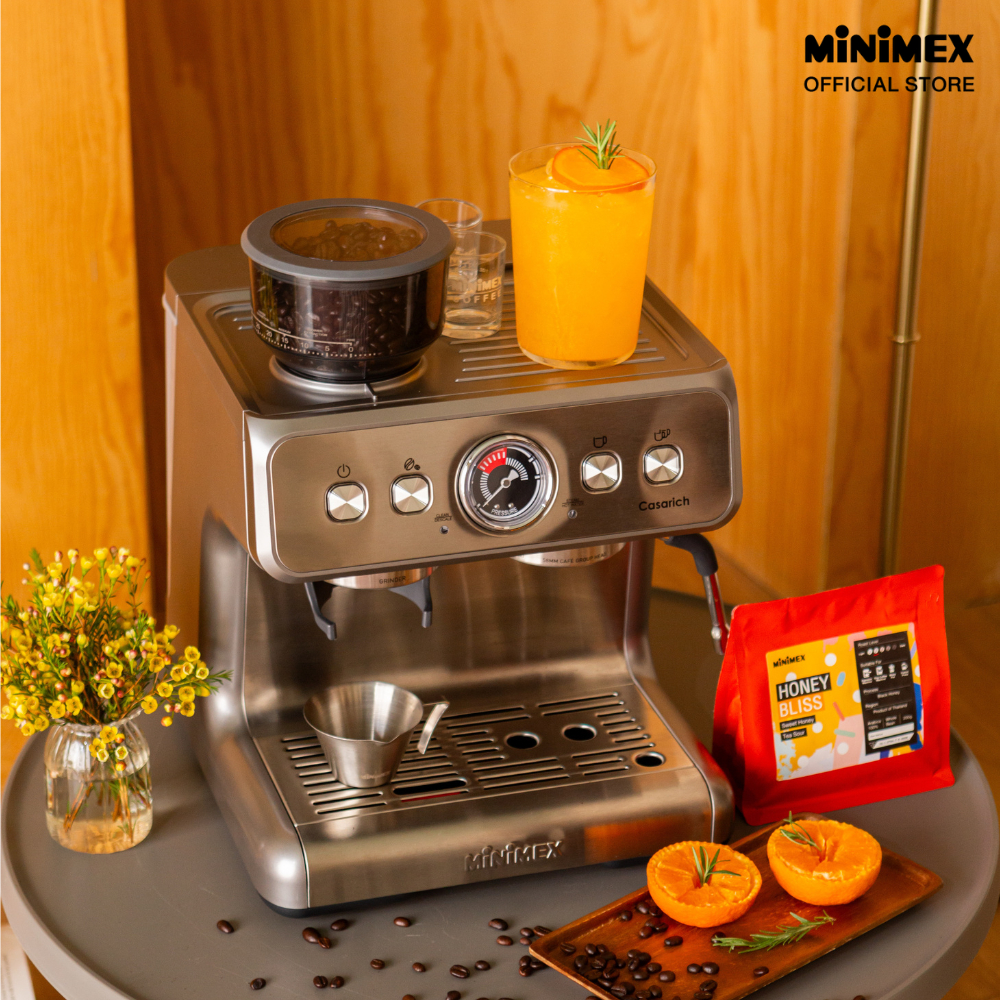 MiniMex เครื่องชงกาแฟสด ชนิดมีเครื่องบดในตัว รุ่น Casarich ระบบ 2 หม้อต้ม Thermoblock (รับประกัน 1 ปี) - รูปที่ 7