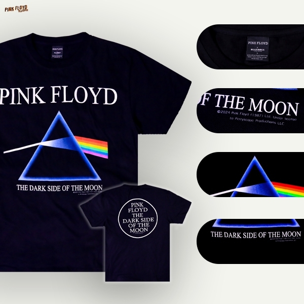 BLAXROXX | PINK FLOYD| [PF0001] | เสื้อยืดคอกลม แขนสั้น | สกรีนลายคมชัด ไม่หลุดลอก | Cotton100%