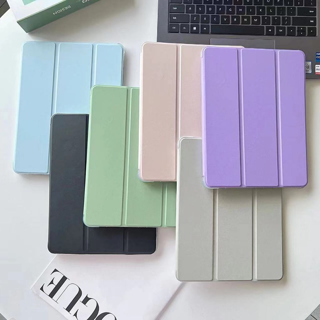 พร้อมส่ง เคสสำหรับไอแพด มีที่ใส่ปากกา "รุ่นหลังใสขุ่น" ใช้กับGen 7/8/9 10.2 /Air4/5 10.9/Pro10.5 Air3/9.7gen5-6 / Pro11