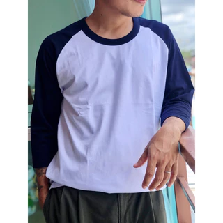 เสื้อแขนสโลปเลยศอก ผ้าcotton100% เกรดดี