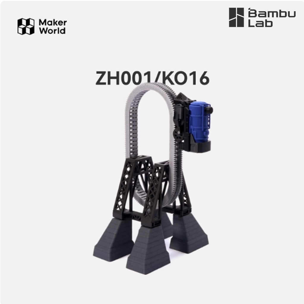 bambu lap 3D พิมพ์รถไฟเดินทาง kit ZH001 maker  รถไฟ ส่วนประกอบโมเดล Endless Loop Express kit016