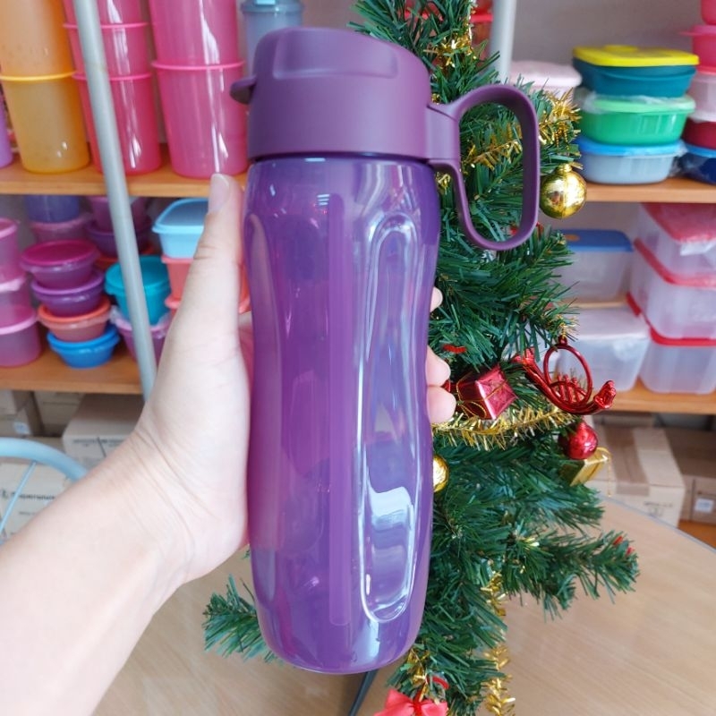 Tupperware ขวดน้ำอีโค่สลิม ความจุ500มล. (1ใบ)จุกดื่มปากแพนกวิน มีหลอดดูด ฝาปิดสนิทกันหกซึม - รูปที่ 3