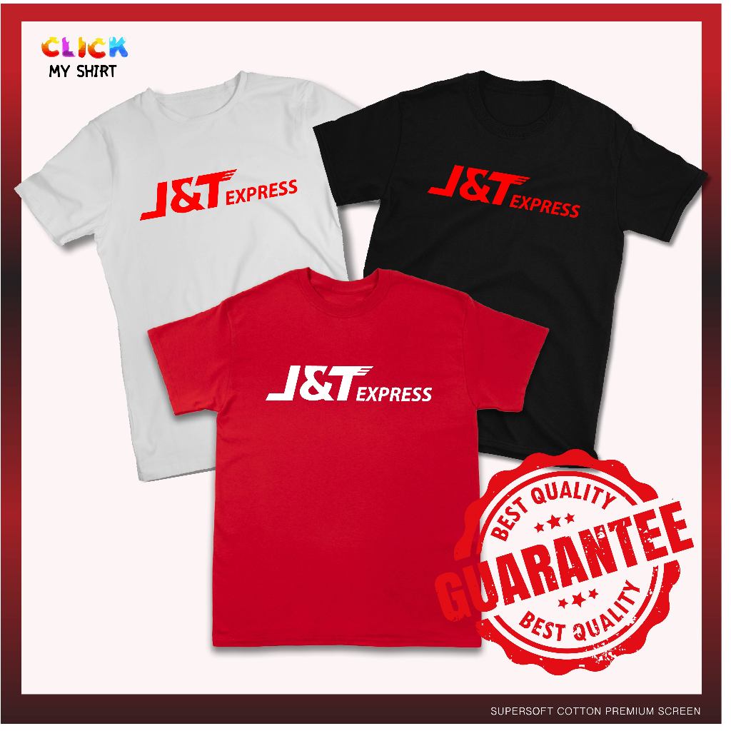 เสื้อยืด สกรีน J&T Express (เจแอนด์ที) ผ้า คอตตอน💯