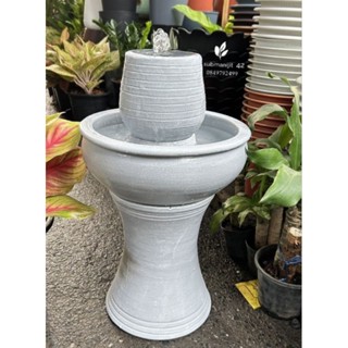 น้ำพุน้ำผุดเสริมฮวงจุ้ยตกแต่งบ้านและสวน*แถมปั๊ม* สไตล์มินิมอ…