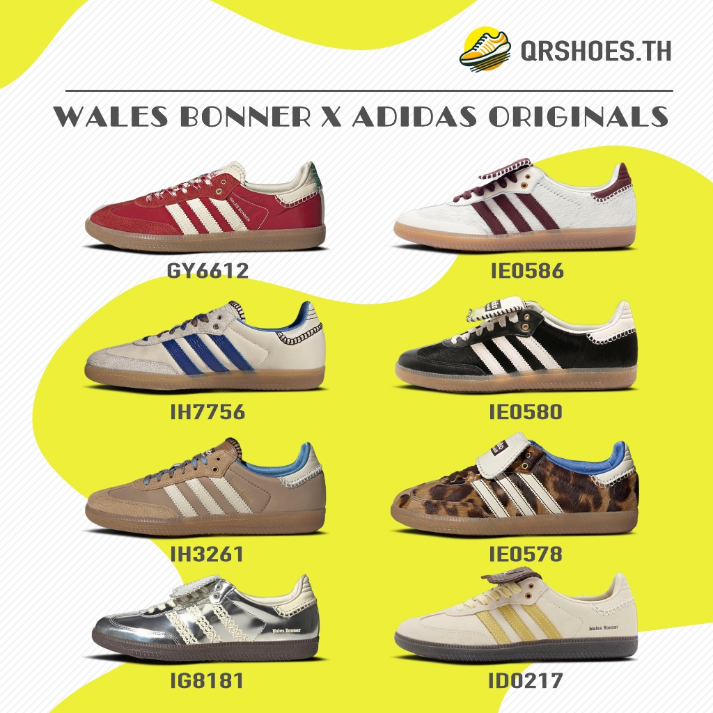 แท้ชัวร์ รองเท้าลำลอง Wales Bonner x adidas originals ทันสมัยหลากหลาย