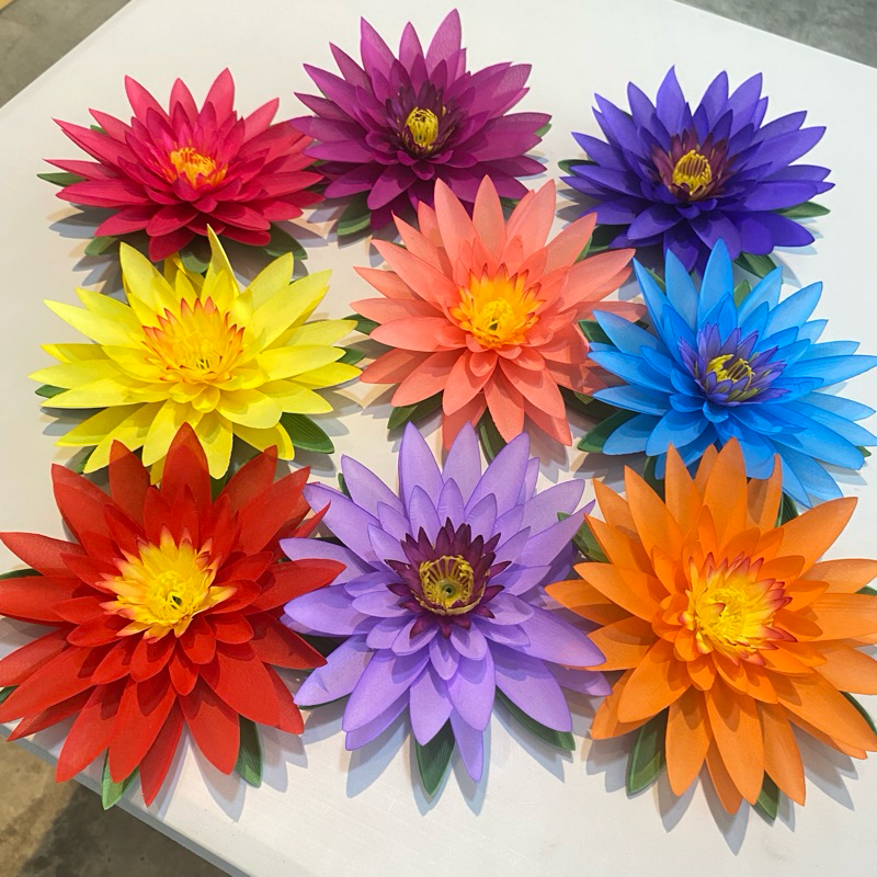 (พร้อมส่ง)🌸ดอกบัวลอยน้ำ บัวสยาม ดอกบัวสยาม ดอกบัวปลอม สีสันสดใส🌸