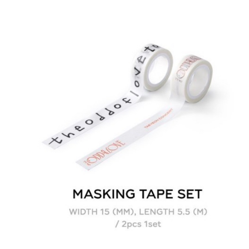 [ ไม่แกะซีล / unopened ] Taeyeon SNSD แทยอน TAEYEON CONCERT - The ODD Of LOVE  Masking Tape set แทยอ
