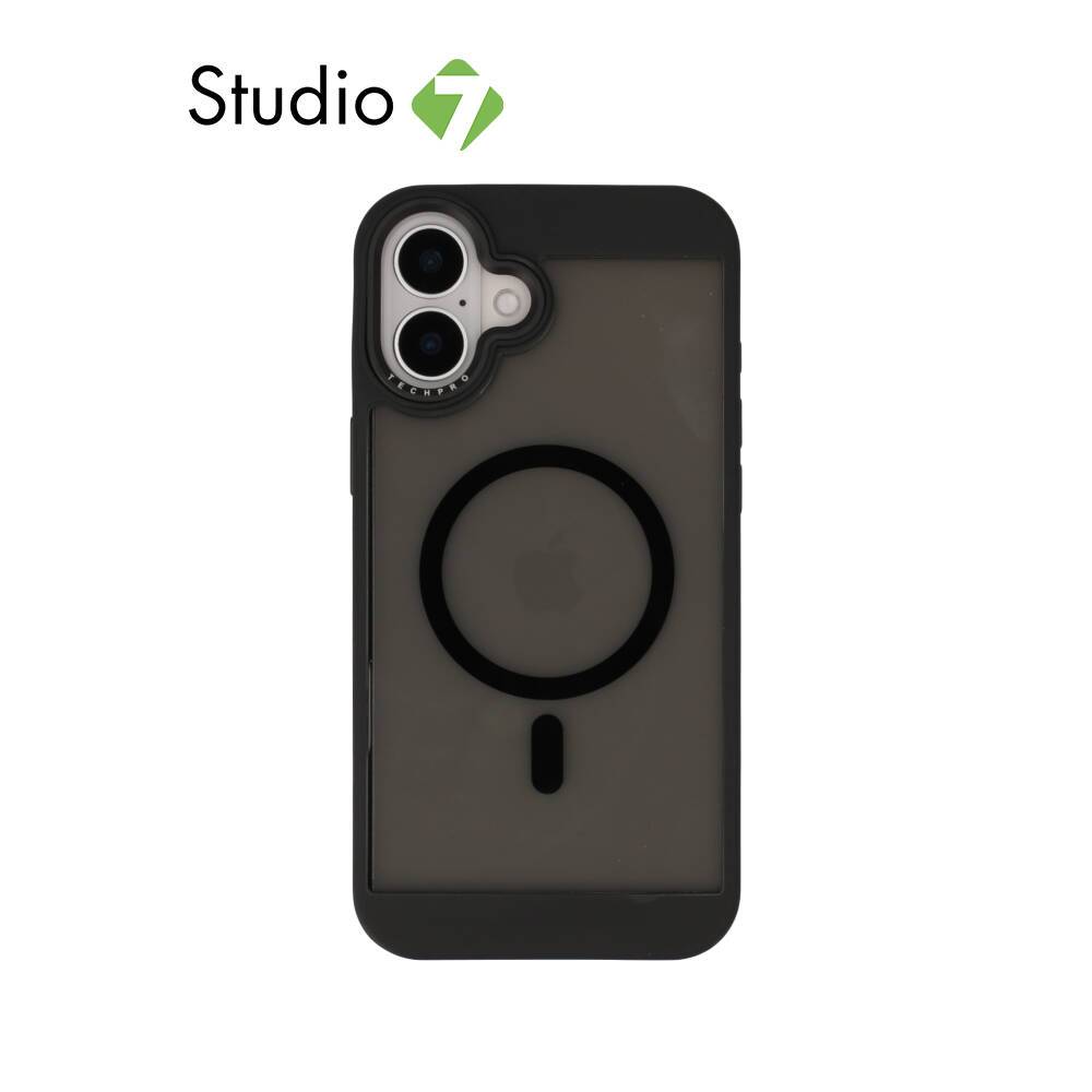 เคส TECHPRO iPhone 16 Plus Grey Jacket style with Magnetic by Studio7