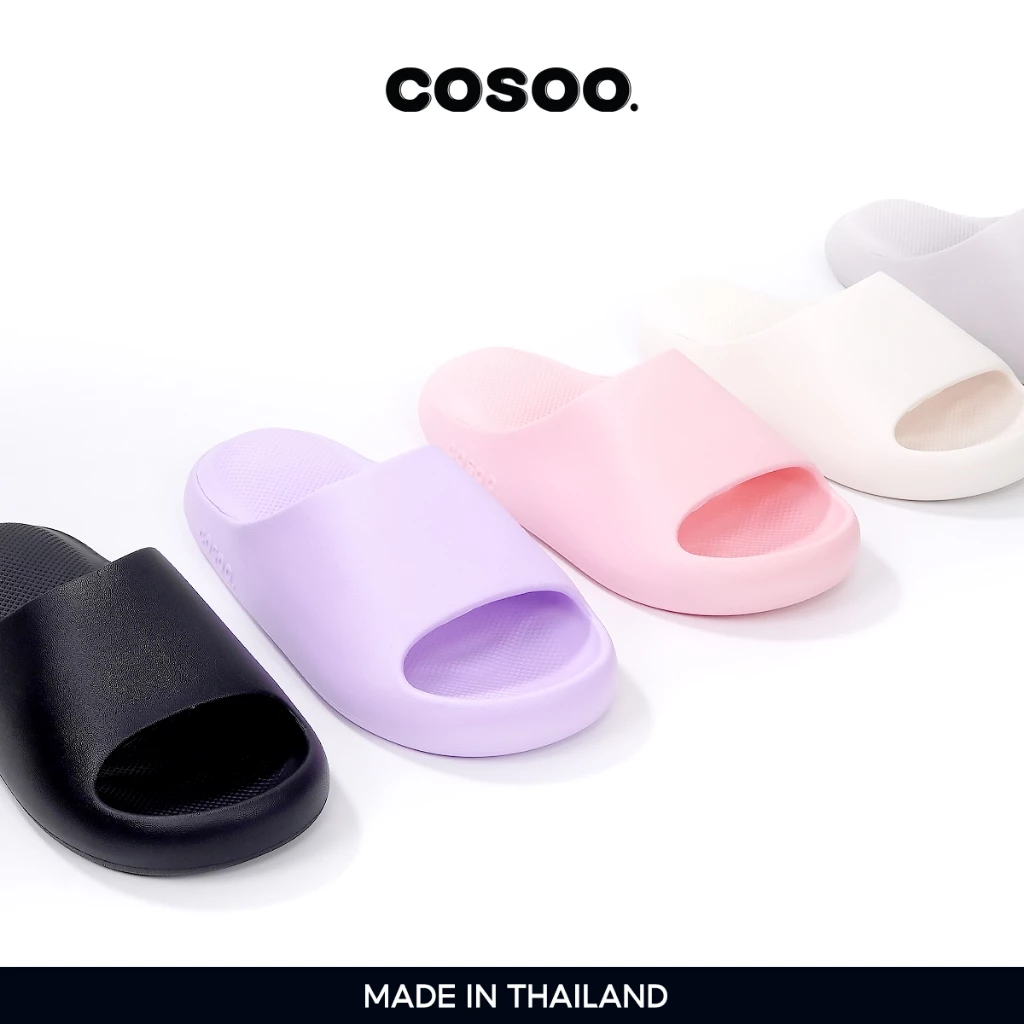 COSOO รองเท้า รองเท้าแตะ พื้นหนา กันลื่น ระบายอากาศได้ดี นุ่มสบายเท้า ใช้ได้ทั้งผู้ชาย ผู้หญิง รุ่น CS-L04