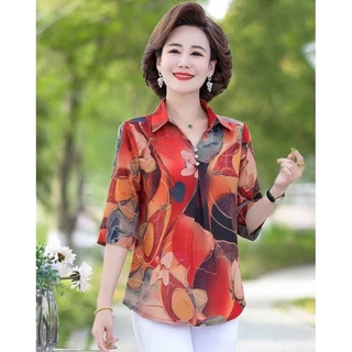เชิ้ตผู้ใหญ่สดใส มี 4โทนสี🥰 เสื้อเชิ้ตแบบใหม่ทรงสวยผู้ดี ผ้านิ่มใส่สบายไม่ยับด้วย#พร้อมส่ง#เชิ้ตผู้หญิง#ส่งฟรี#คุณนาย