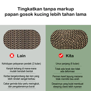 ที่ลับเล็บแมว+แคทนิป อ่างลับเล็บ ของเล่นแมว ที่นอนแมว 2 in 1 แผ่นลับเล็บ ที่ฝนเล็บสัตว์เลี้ยง