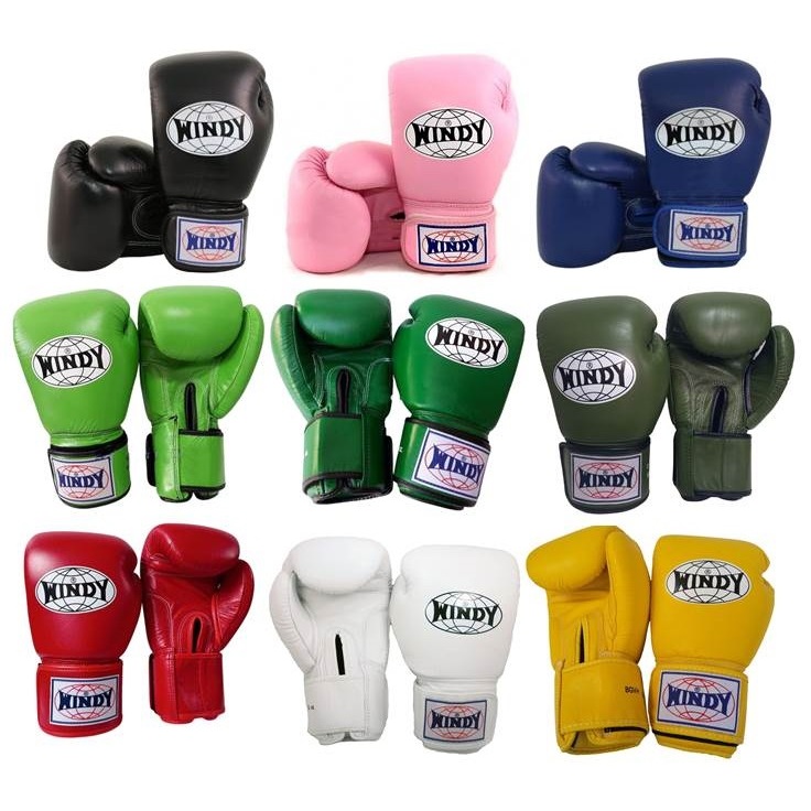 Windy Boxing Gloves BGVH 8,10.12,14,16 oz. Sparring MMA K1 นวมซ้อม มวยไทย วินดี้สปอร์ต เมจิคเทป หนังแท้ ผลิตในประเทศไทย