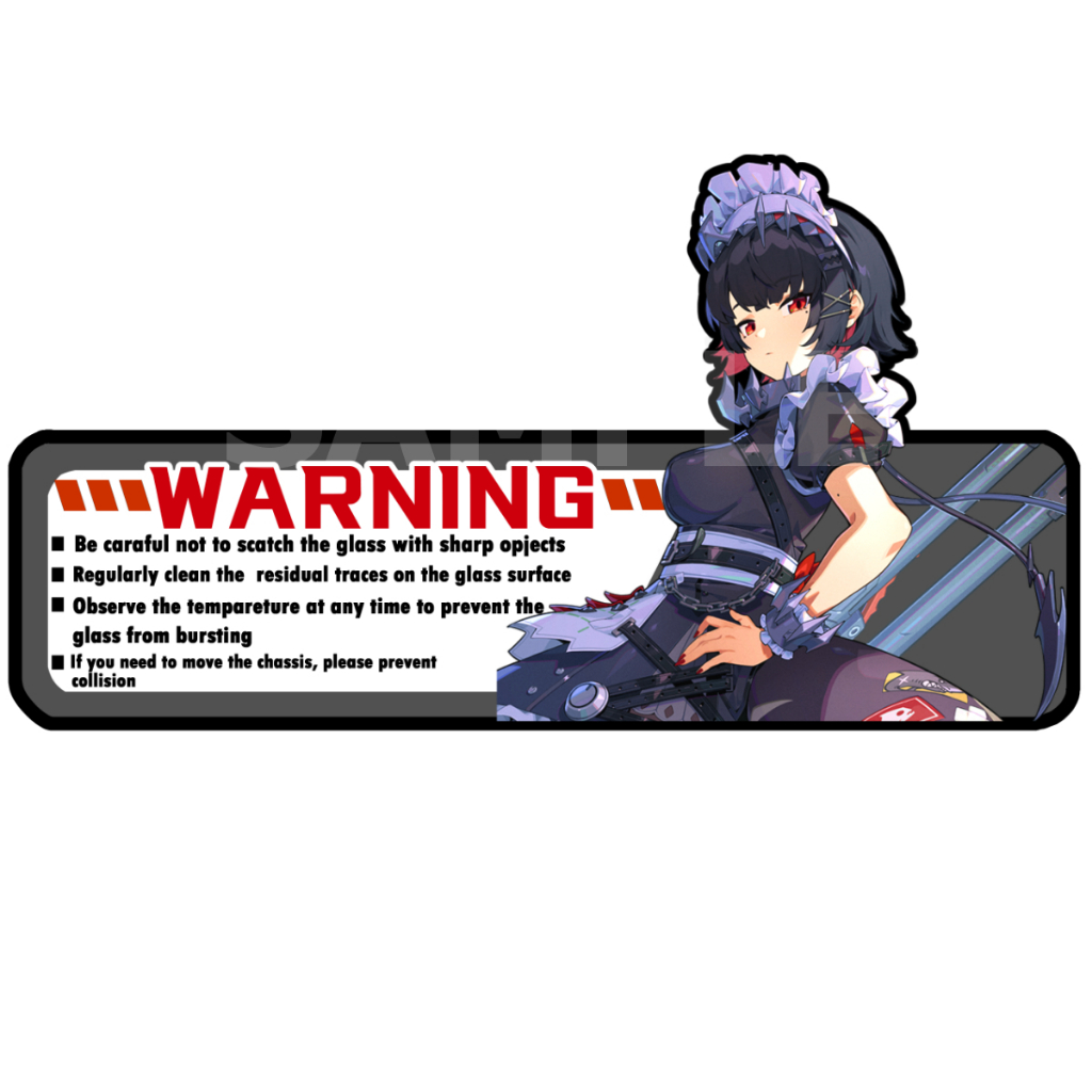 น้องฉลาม ZZZ Ellen joe เคส สติ๊กเกอร์ 2 แผ่น zenless zone zero Stickers Case ตกแต่ง คอม