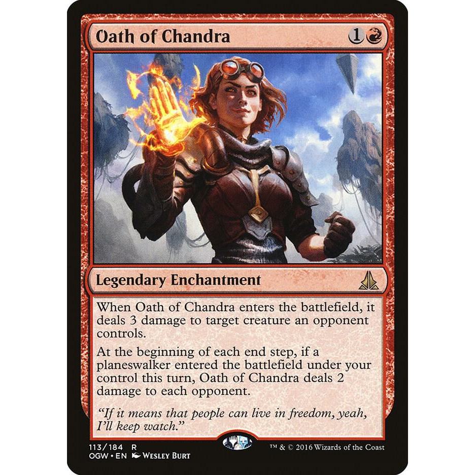 MTG - Magic The Gathering - Oath of the Gatewatch - Oath of Chandra - Near Mint - Japanese