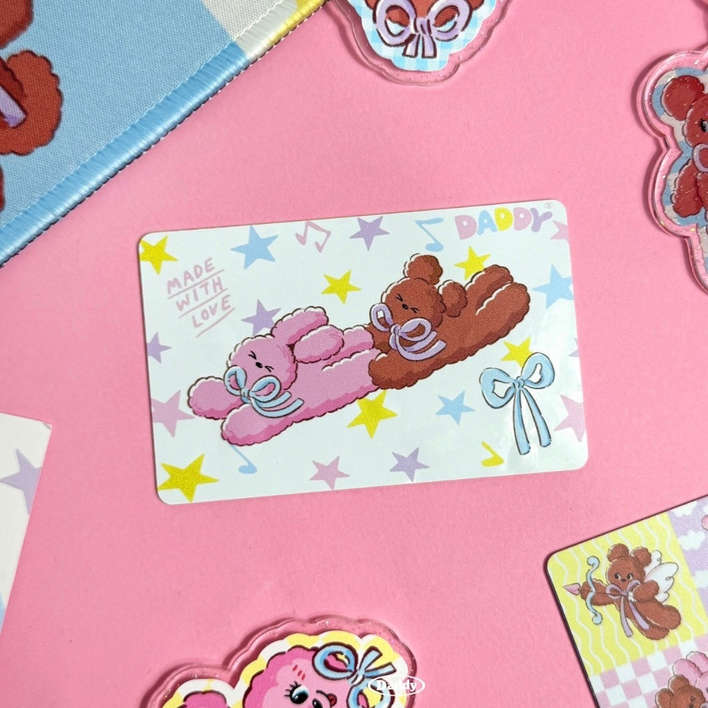 DADDY | Cover Card สติ๊กเกอร์ติดบัตร BTS MRT ลายใหม่ สุดน่ารัก - รูปที่ 3