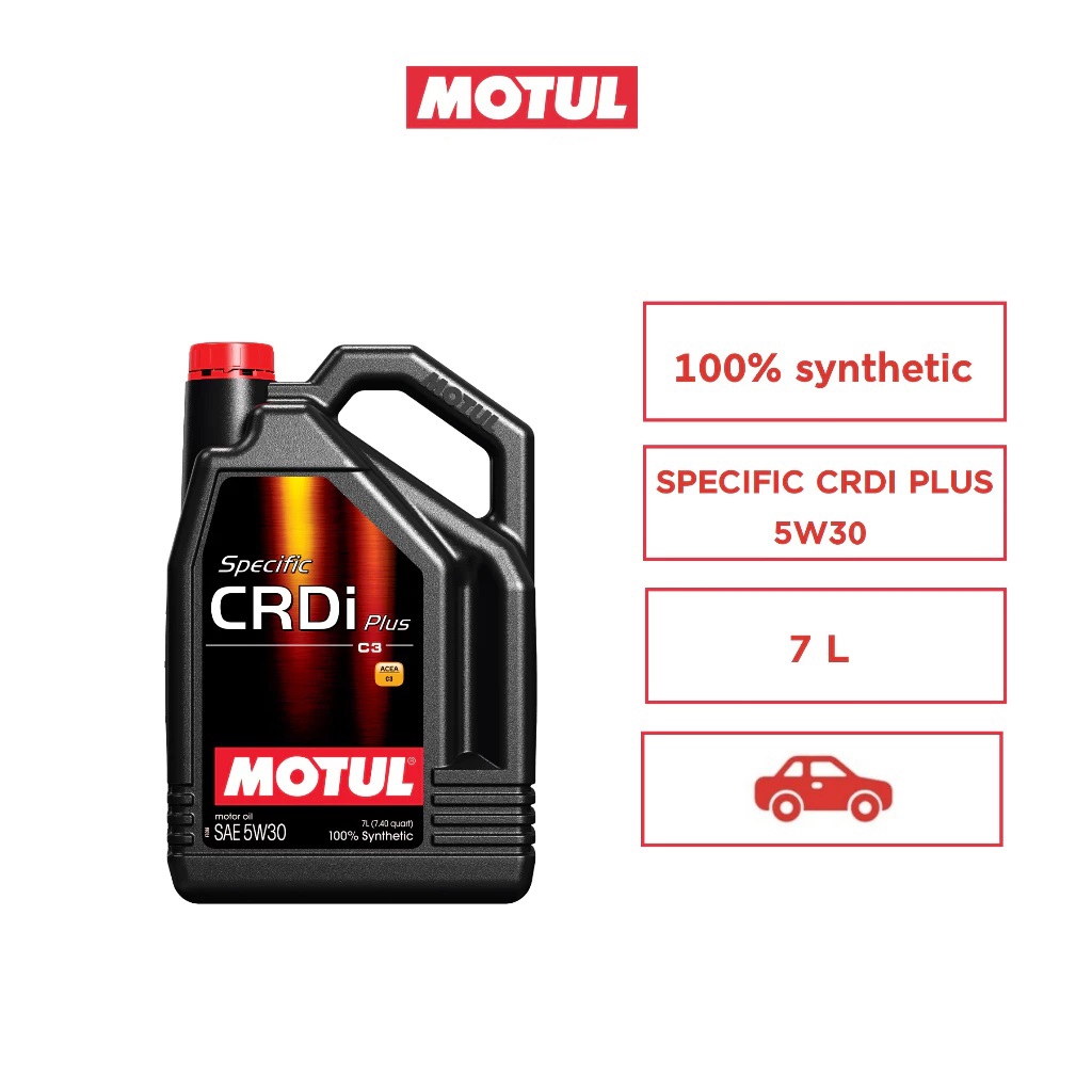 ของแท้ โมตุล น้ำมันเครื่องสังเคราะห์แท้ 100% Motul SPECIFIC CRDI PLUS 5W30 1L 7L 7+1L สำหรับรถยนต์