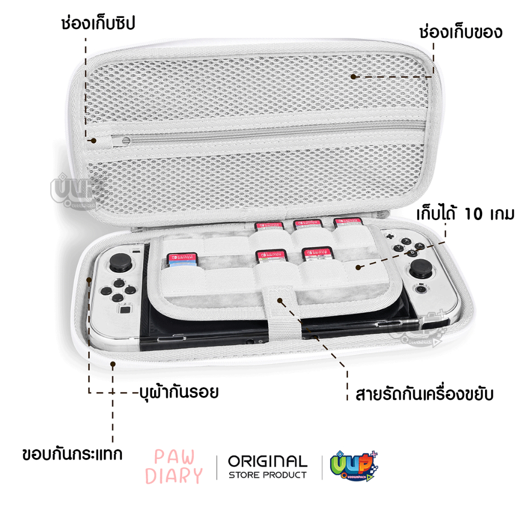 [PAW DIARY] Shinchan เคส ชินจัง Nintendo Switch OLED / กระเป๋า / กรอบ DOCK / LITE สำหรับ นินเทนโด้สวิช รุ่นปกติ