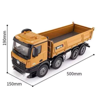 รถดั้มHuina1536 /1536PRO 8ล้อ ระบบไฟฟ้า2.4GHz 4WD สเกล1/14มีไฟมีเสียง