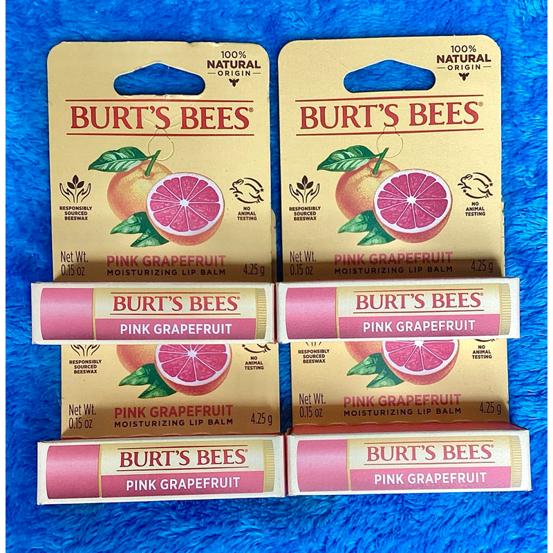 Burt's Bees Lip Balm Grapefruit มีกล่อง ของแท้ % นำเข้าจากอเมริกาทุกชิ้น