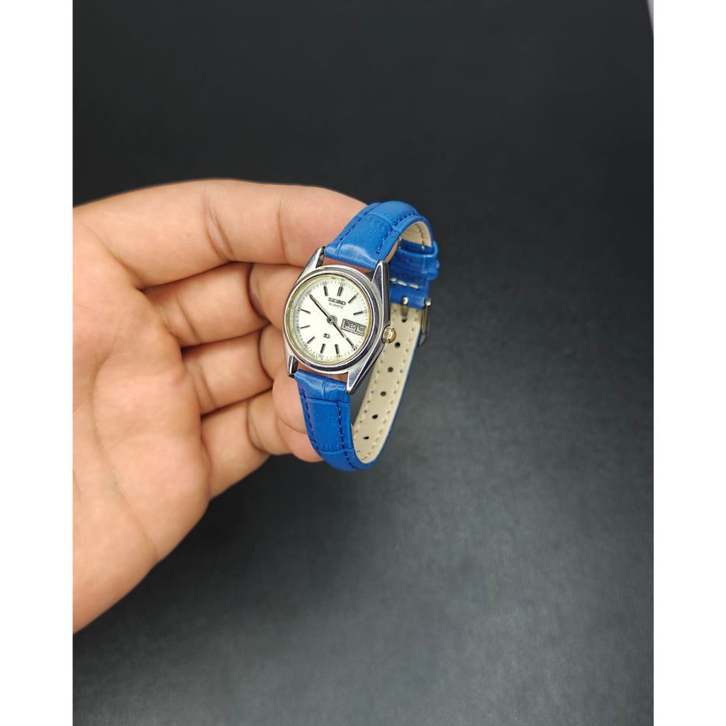 สายหนังวัว ปั๊มลายจระเข้ รุ่น Small Cowhide Leather Strap 10,12,14mm