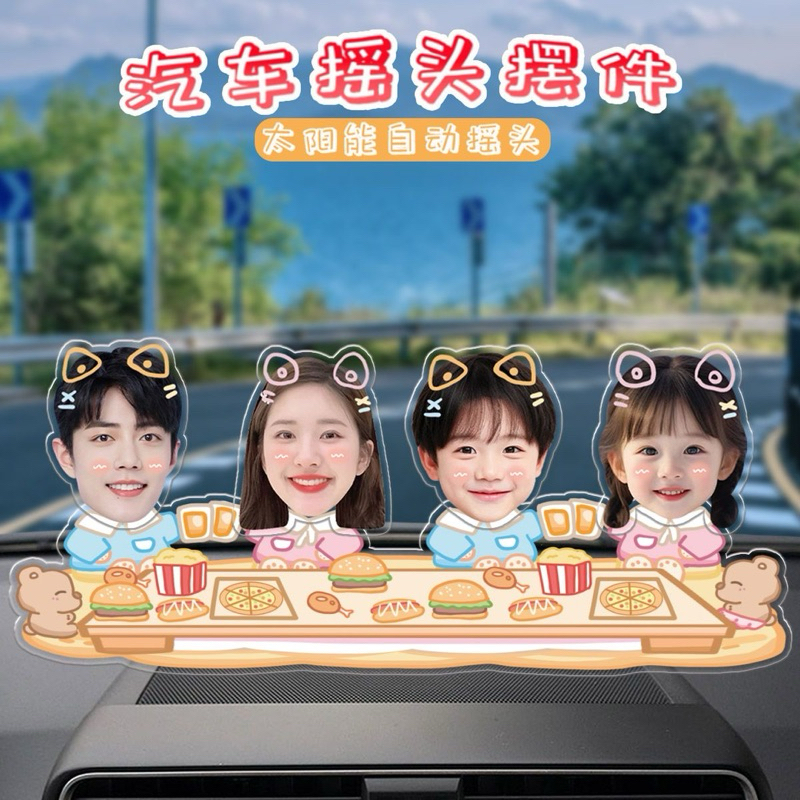 สแตนดี้อะคริลิคหัวดุ๊กดิ๊ก โยกเยก แบบ4คน (พรีออเดอร์)