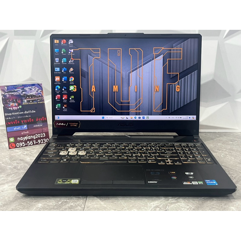 💻 ASUS TUF Gaming F15 FX506HCB มือสอง RTX3060 6GB Ram 16 GB