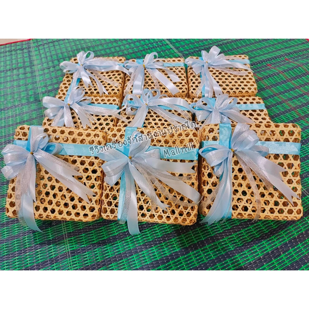 ชะลอมสานไม้ไผ่ ตลับ ชลอม ไม้ไผ่ กล่องใส่ของ ไม้ไผ่สาน มีฝาเปิด-ปิดได้  1 ชุดมี 2 ชิ้น กล่องอาหาร ขนมไทย สังฆทาน เข่ง