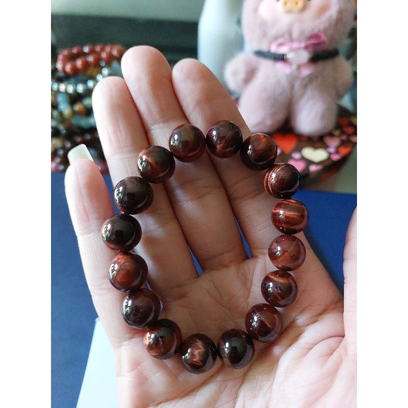 หินred tiger eye 12มล.