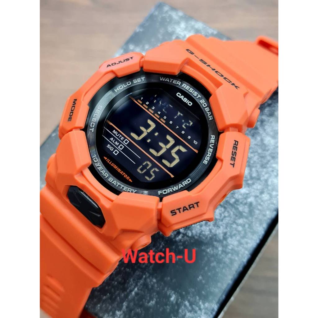 Casio G-Shock นาฬิกาข้อมือผู้ชาย สายเรซิน GD-010 รุ่น GD-010-4 / GD-010-4DR 10 years battery