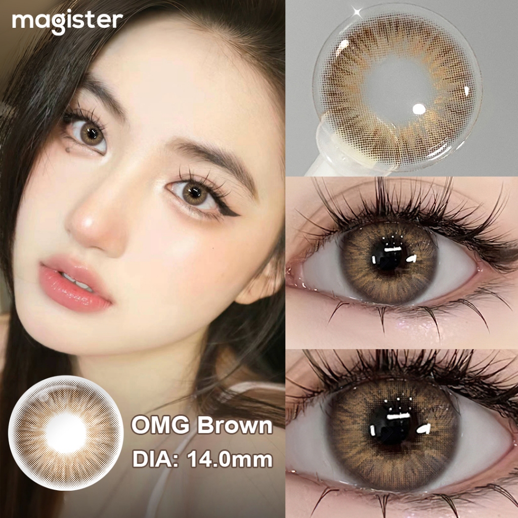 (COD)คอนแทคเลนส์สี 1 คู่ คอนแทคเลนส์คอนแทคเลนส์รายปี คอนแทคเลนส์ mini คอนเทค เลนส์ 14.00mm เลนส์แห่งปี 2 ชิ้น