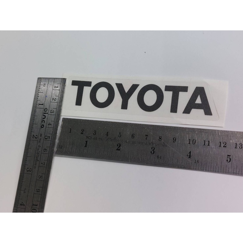 สติ๊กเกอร์ TOYOTA สำหรับติดท้ายรถตู้ Toyota commuter 2019-2023