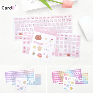 สติกเกอร์คีย์บอร์ด ภาษาไทย-ENG ใช้ได้ทั้ง PC-โน๊ตบุ๊ค สติ๊กเกอร์ติดแป้นพิมพ์ น่ารัก ใช้ได้ทุกรุ่น