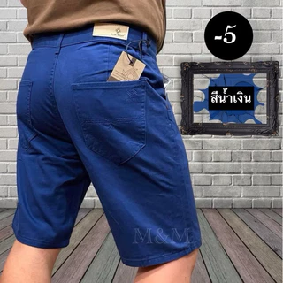 กางเกงผู้ชาย ขาสั้นสามส่วน ผ้าcotton100% เอว28-44 ราคาถูก สีไม่ตก กางเกงลำลอง