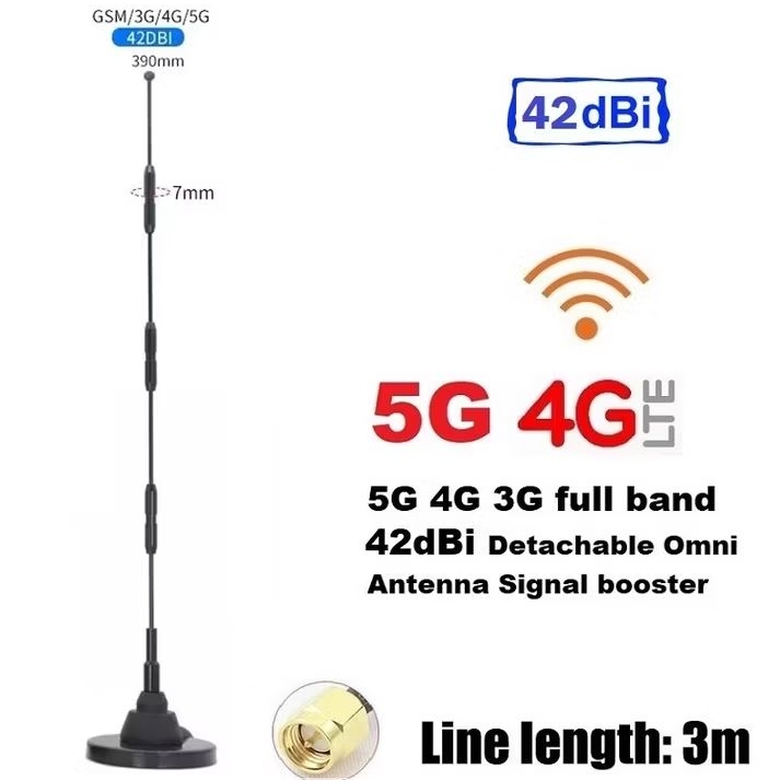 เสาอากาศ 5G 4G 3G 42dBi High Gain Signal Booster Antenna Strong Magnetic