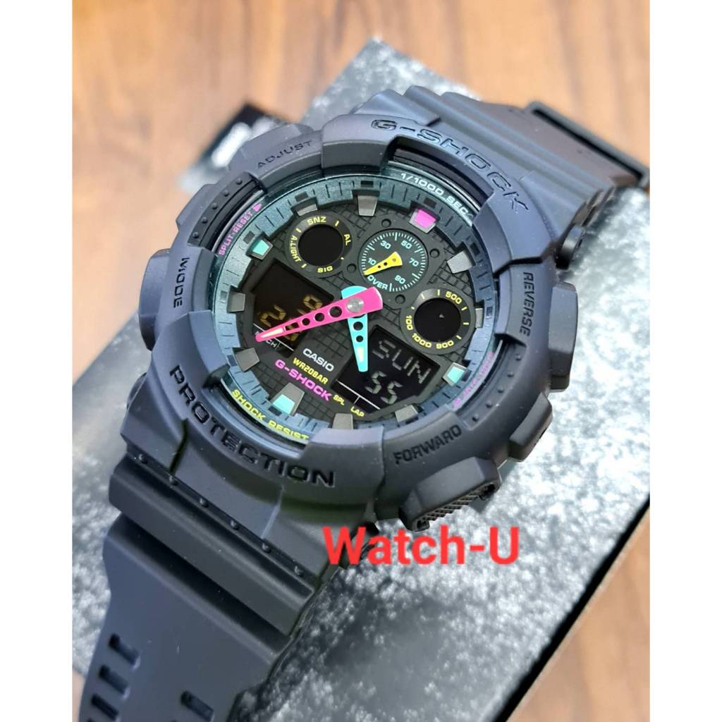 นาฬิกาข้อมือผู้ชาย Casio G-SHOCK GA-100 รุ่น GA-100MF-1 GA-100MF-1A GA-100MF-1ADR