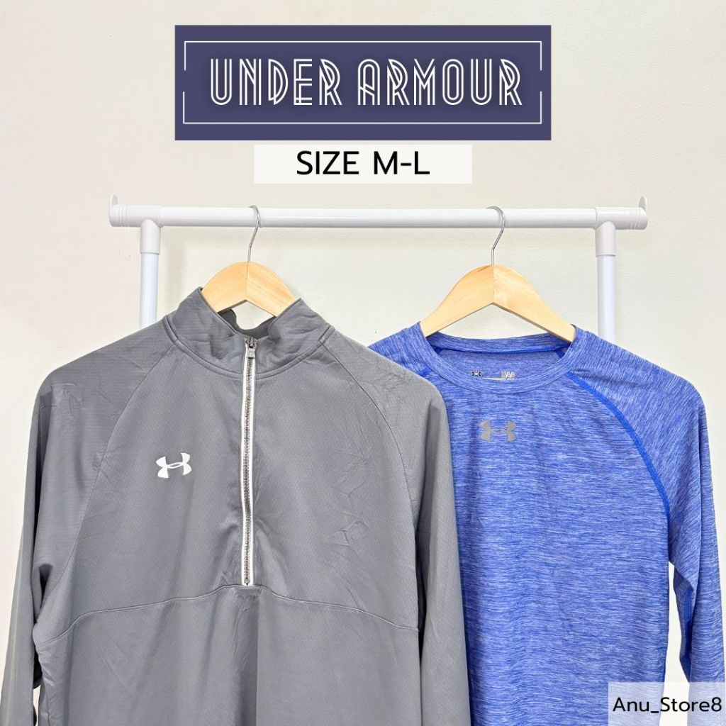 [พร้อมส่ง] เสื้อแขนยาว Under Armour Size M-L มือสองแบรนด์แท้ 💯